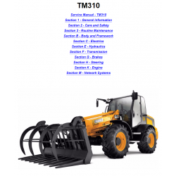 JCB Telektruk instrukcje napraw + schematy + DTR: JCB TM310 - TM 310 - TM 320 - TM320
